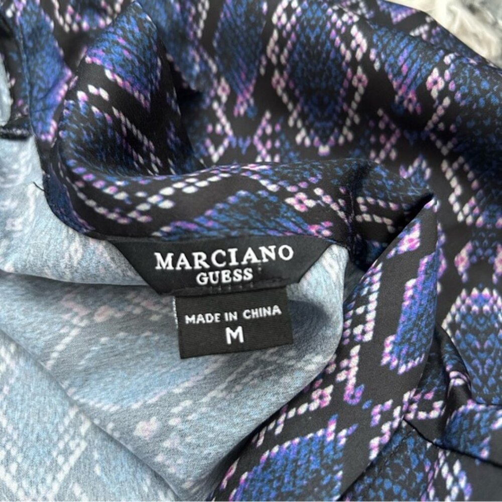 Guess Marciano Animalier Long Sleeve Bodysuit Blouse - Picture 6 of 8